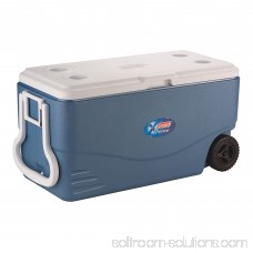Coleman 100-Quart Xtreme 5-Day Heavy-Duty Cooler with Wheels, Blue 552559038
